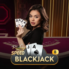 Speed Blackjack 8 - Ruby, Pragmatic Live